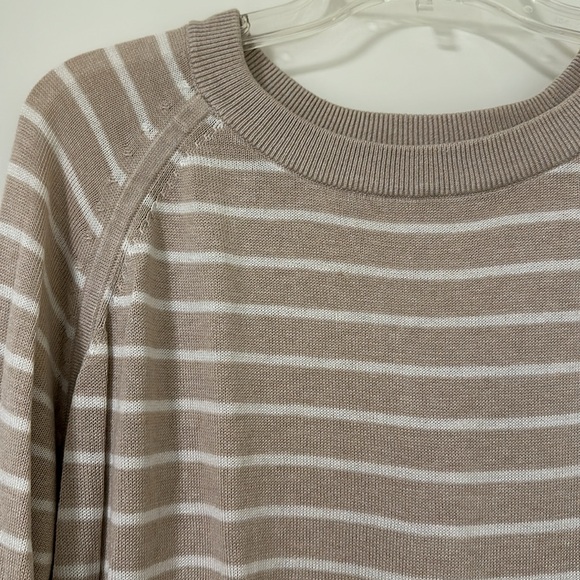 Lululemon Beige Striped Sweater - Picture 2 of 5